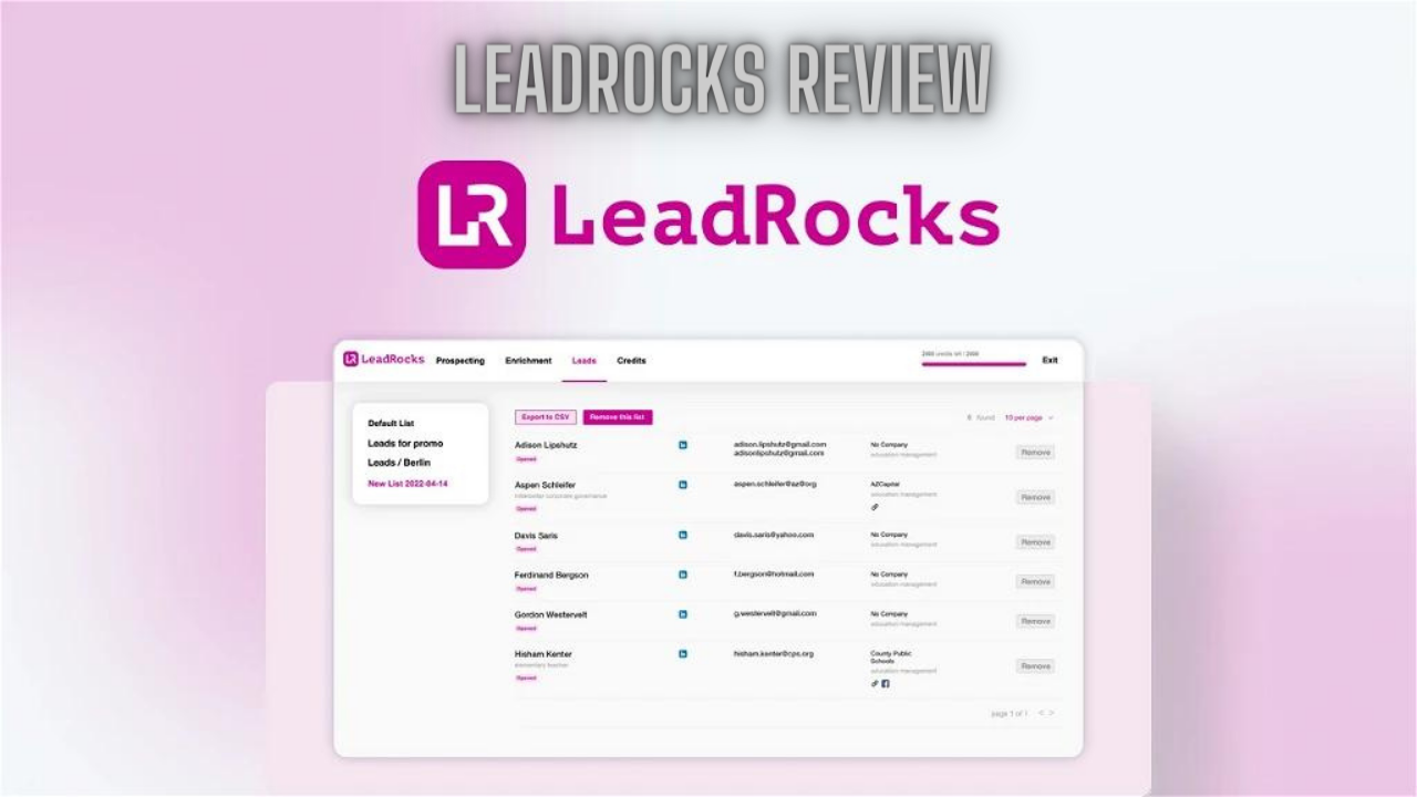 LeadRocks Review