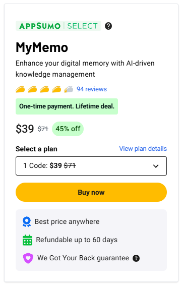 MyMemo Review