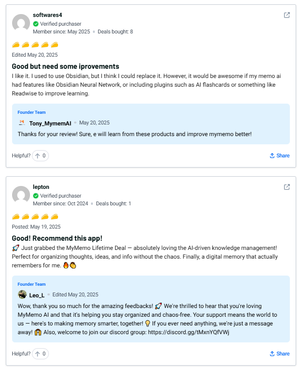 MyMemo Review