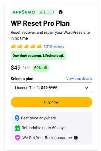 WP Reset Pro Review
