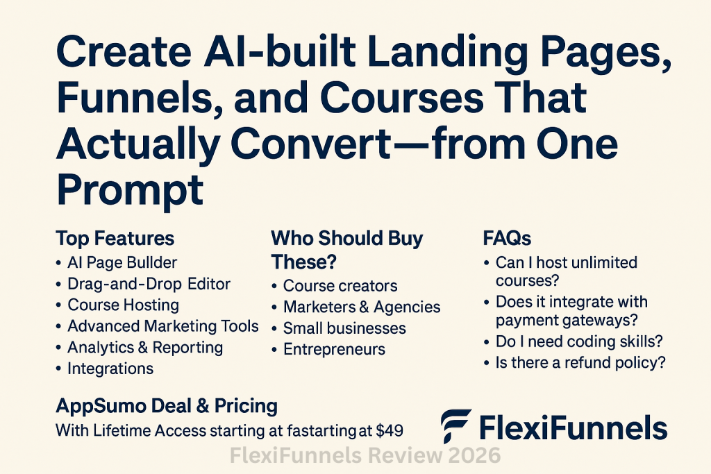 FlexiFunnels Review 2026